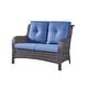 preview thumbnail 3 of 58, Gymojoy Outdoor High-back Wicker Loveseat Sofa For Home Garden