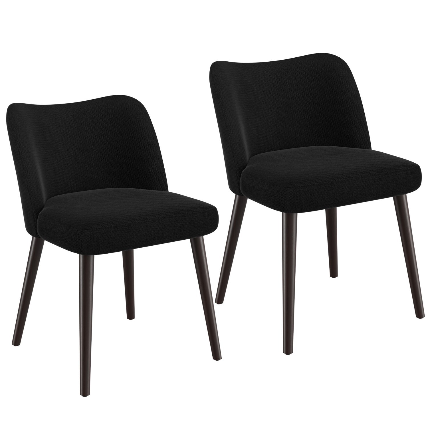 HOMYKA Upholstered Dining Chairs Set of 2, Modern Fabric Dining Room Kitchen Side Chair - N/A