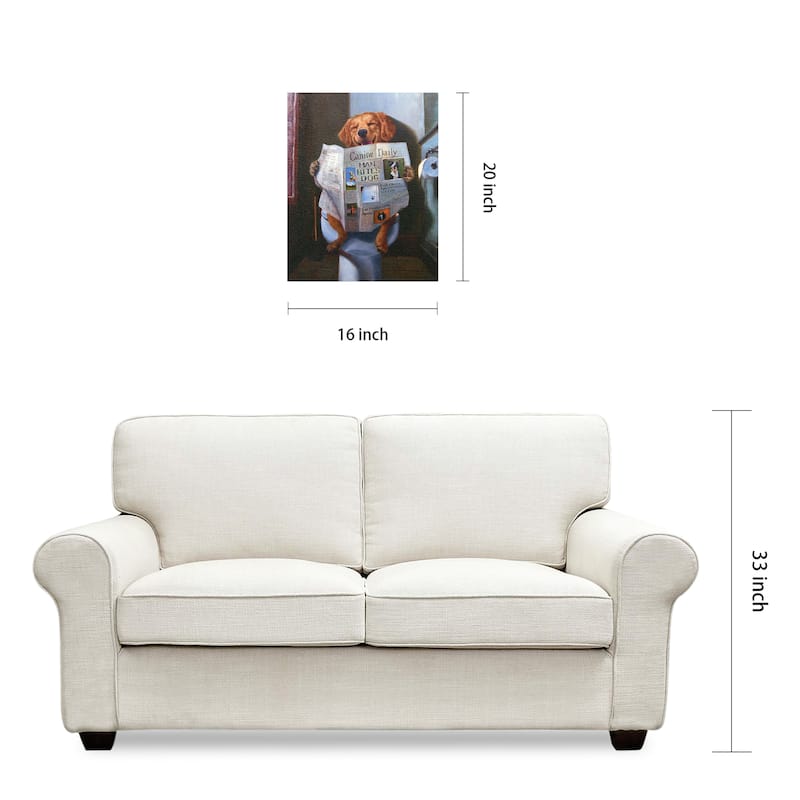 'Dog Gone Funny" Dog Wall Art Graphic Art Print on Wrapped Canvas