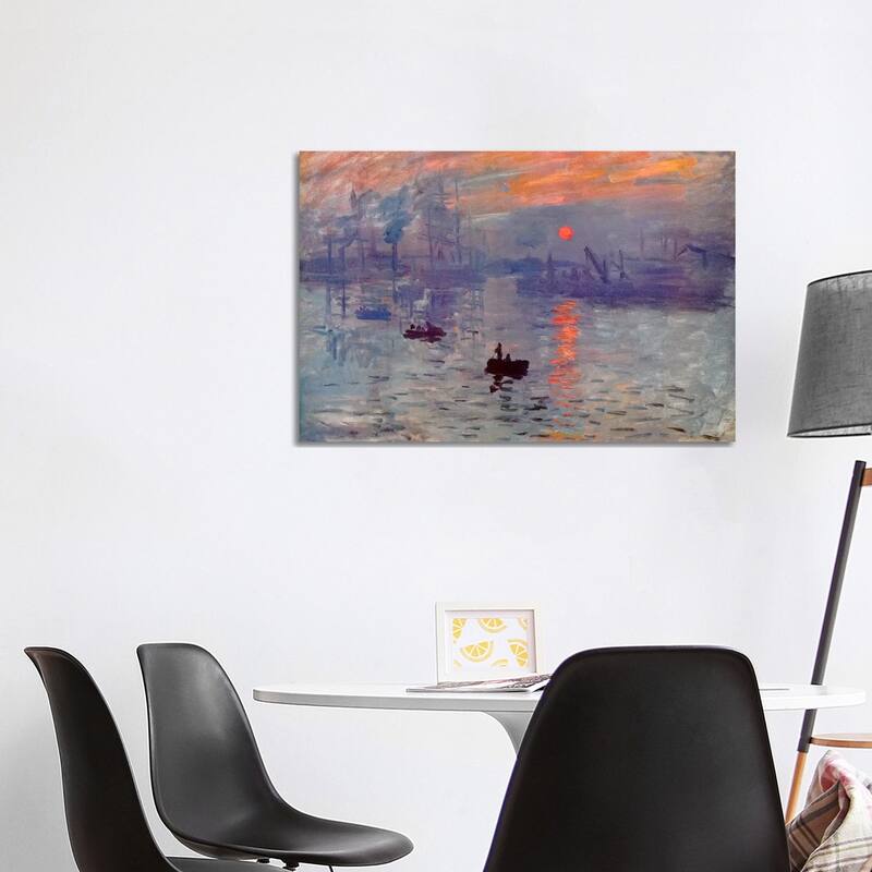 iCanvas "Sunrise Impression" by Claude Monet Canvas Print - 26x40x1.5