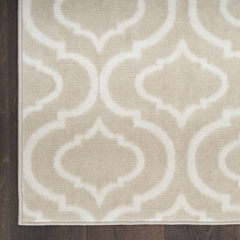 Gafe Power Loomed Non Skid Stain Resistant Area Rug By HomeRoots - 118' X '94' X '0.5
