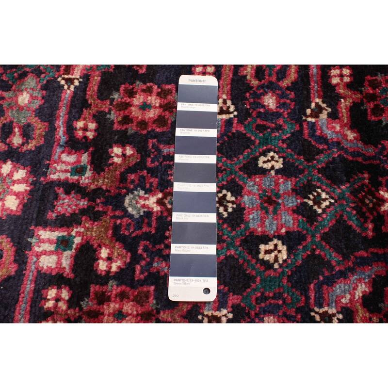 ECARPETGALLERY Hand-knotted Andelz Dark Navy Wool Rug - 3'9 x 9'6