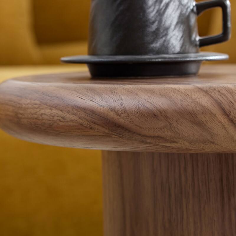 2-Piece Modern Round Coffee Table Set