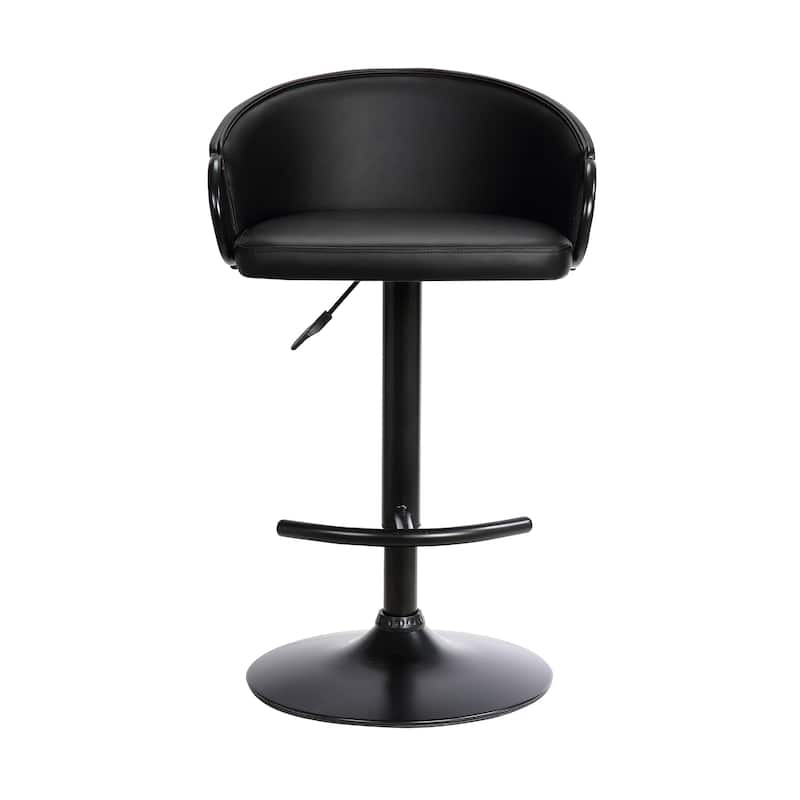 Montego Upholstered Adjustable Height Swivel Bar Stool