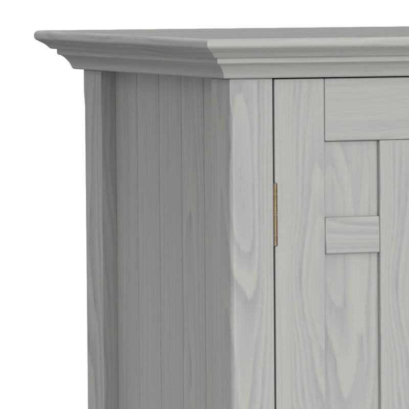 WYNDENHALL Freemont SOLID WOOD 54" Wide Transitional Sideboard Buffet & Wine Rack - 17" D x 54" W x 36" H