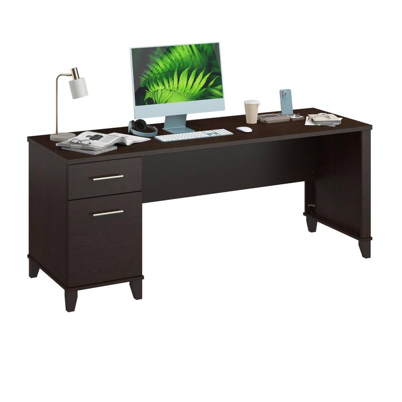Bush Furniture Somerset 72W Office Desk with Storage Drawers