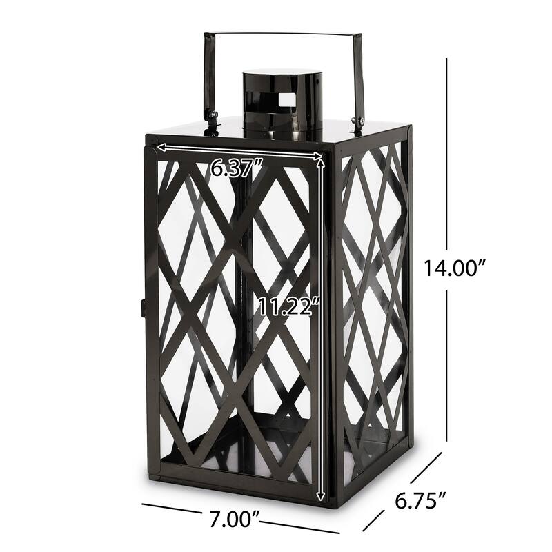 Ashuelot Outdoor Outdoor 14" Stainless Steel Lantern by Christopher Knight Home