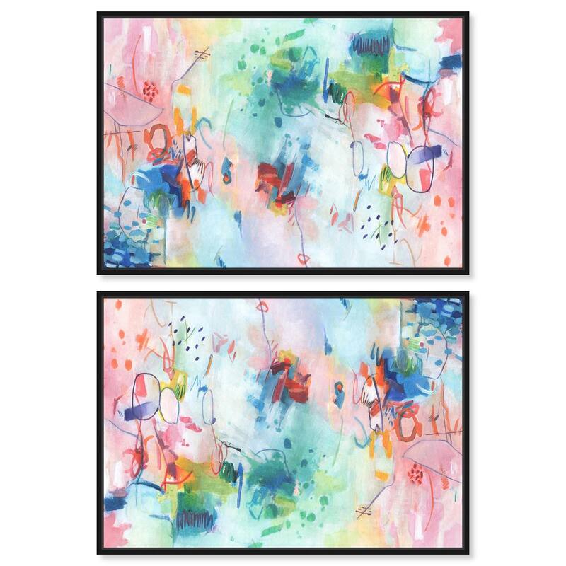 Crystalline Depths I Canvas by Art Remedy - 30" x 30" - Black