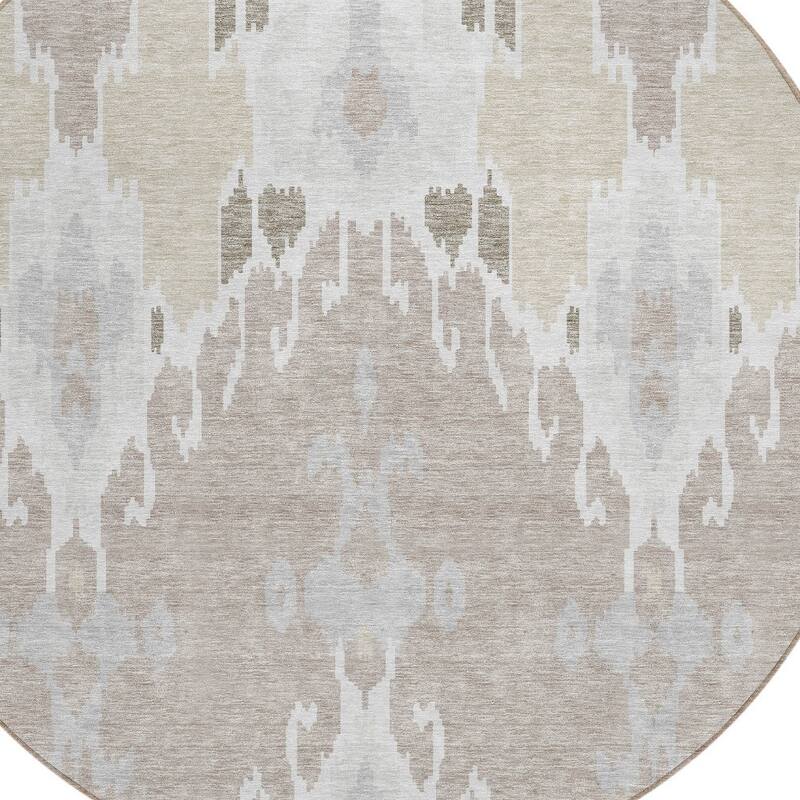 HomeRoots Ikat Transitional Rectangle Outdoor Rug