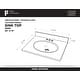 preview thumbnail 11 of 29, Fine Fixtures White Cultured Marble Top With Integrated Sink, 4" Backsplash and Overflow Included.