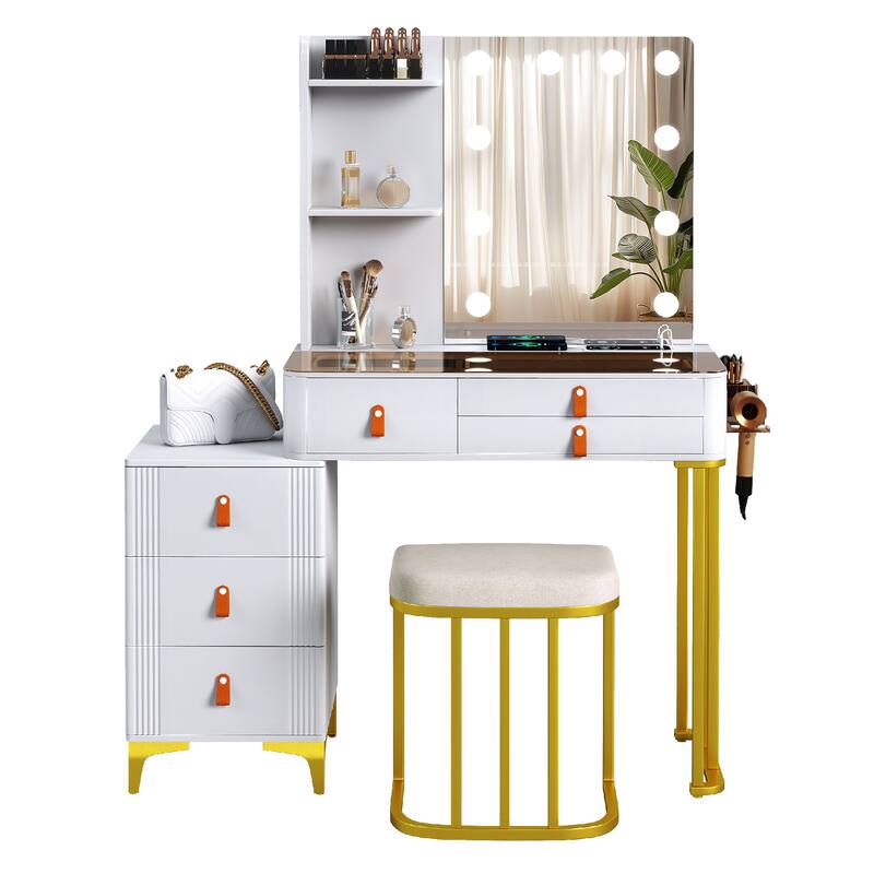 Makeup Vanity with 3 Lighting Colors