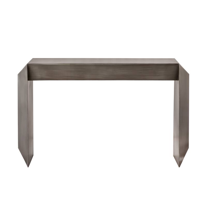 Pasargad Home Katya Antique Finish Iron Console Table - W12"XL41.75"XH30"