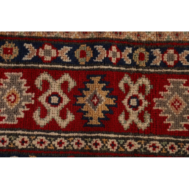 Kazak Oriental Accent Rug Hand-Knotted Wool Carpet - 3'5"x 4'9"