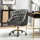 preview thumbnail 33 of 109, Modern Velvet Tufted Office Chair with Gold Metal Base by HULALA HOME
