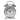 Curata Silver-Tone Twin Bell Analog Quartz Alarm Clock