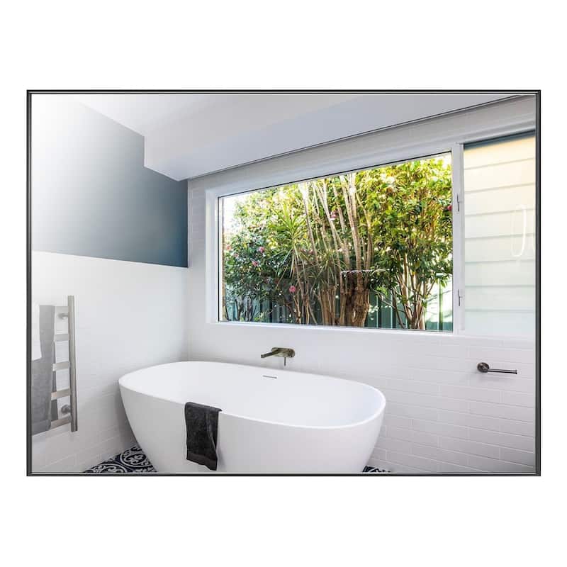Rectangle Aluminum Framed Wall Mirror Bathroom Vanity Mirror