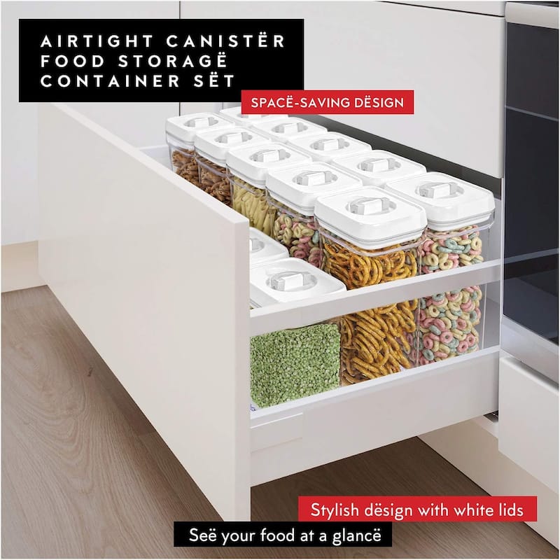 DWËLLZA KITCHEN 1.5 quarts Airtight Food Storage Containers Set of 4