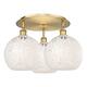 Option Brushed Brass / White Mouchette