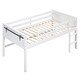 preview thumbnail 10 of 13, White Twin Size Solid Pine Wood Loft Bed with Hanging Clothes Racks