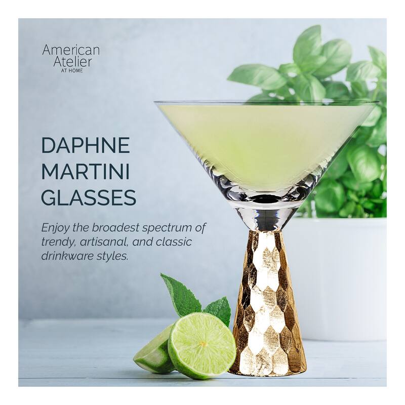 American Atelier Daphne Martini Glasses Set of 2 - 9 oz.