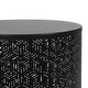 preview thumbnail 8 of 14, Adeco Set of 2 Round Nesting Side End Tables Set for Bedroom