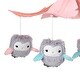 preview thumbnail 2 of 3, Lambs & Ivy Sweet Owl Dreams Gray/Pink Musical Baby Crib Mobile Soother Toy