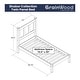 preview thumbnail 16 of 25, Grain Wood Furniture Shaker Solid Wood Panel Platform Bed