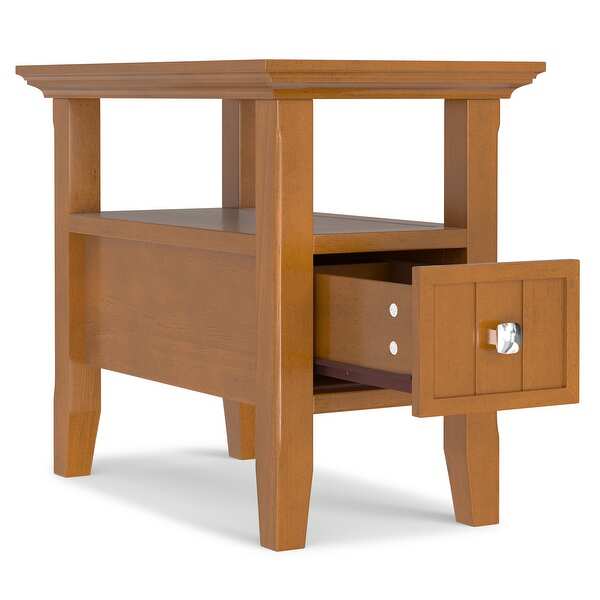 WYNDENHALL Normandy 14 inch Wide Solid Wood Transitional Narrow