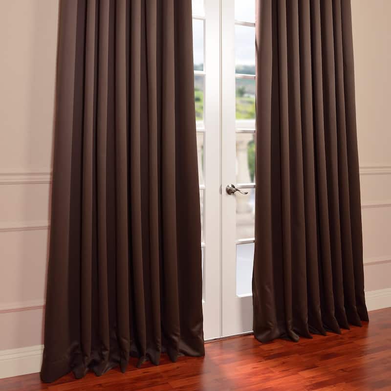 Exclusive Fabrics Extra Wide Room Darkening Grommet 96-inch Curtain (1 Panel)