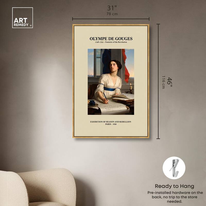 Intellectual Olympe Canvas by Art Remedy
