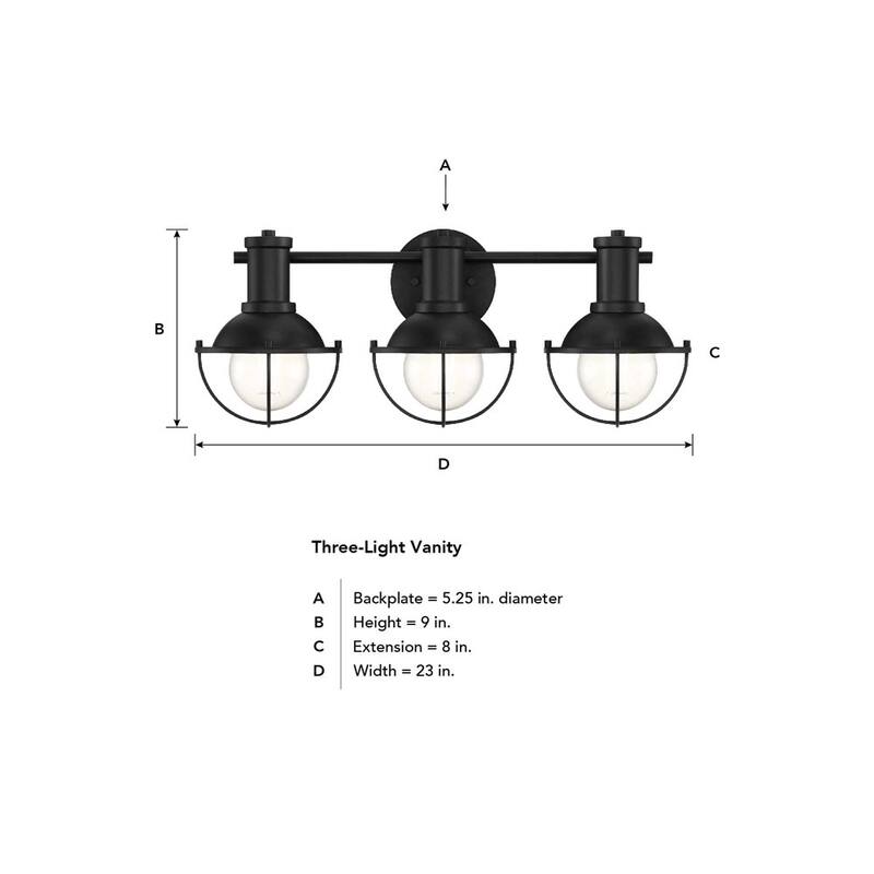 Designers Fountain D243M-3B Dalton 3 Light 23" Wide Bathroom Vanity