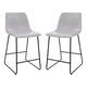LeatherSoft Counter-height Stools (Set of 2)
