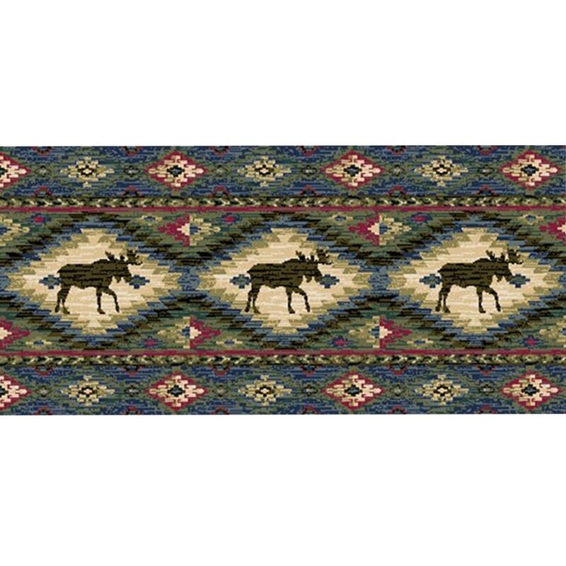 Cozy Cabin Yukon Accent Rug - 20"x44" - Blue