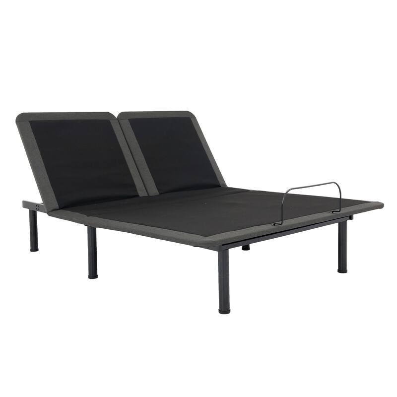 Bridgevine Home 12 inch Refresh Flex Top Latex Foam Hybrid Mattress and Adjustable Base Bundle