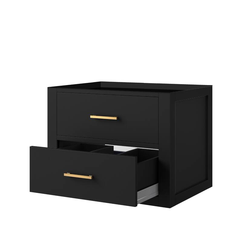 Castor Bath Vanity No Top, No Faucet, No Mirror