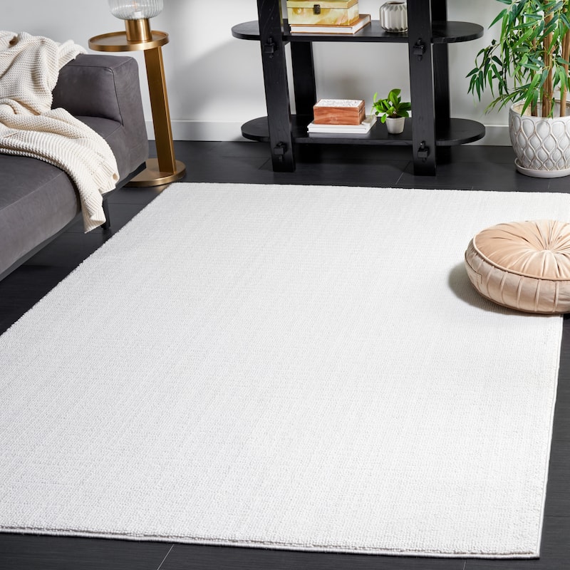 SAFAVIEH River Alcie Contemporary Solid Rug - 4' x 6' - Ivory