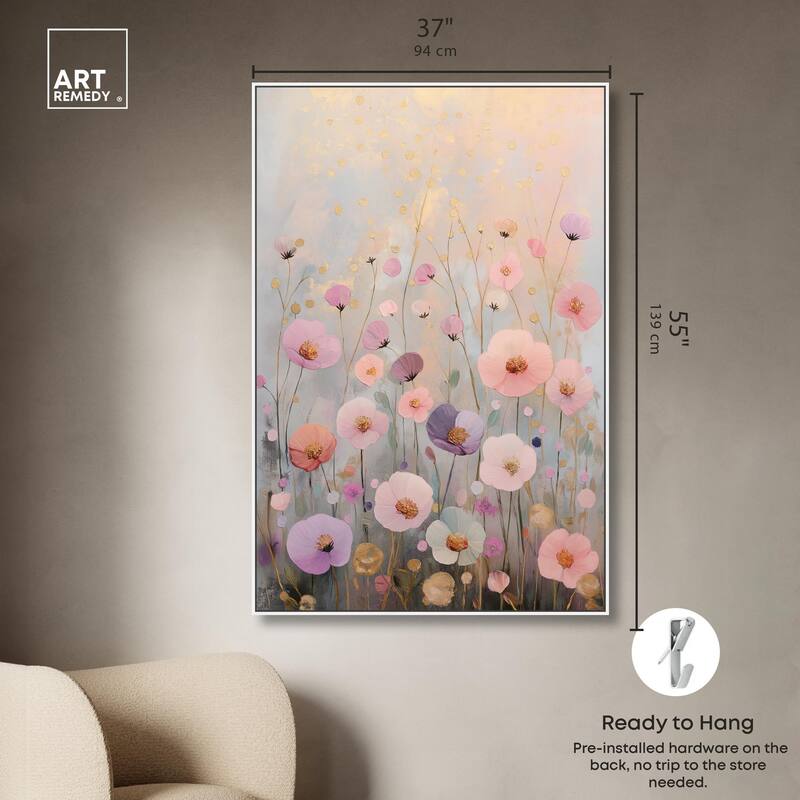 Tiny Blooms II Canvas by Art Remedy