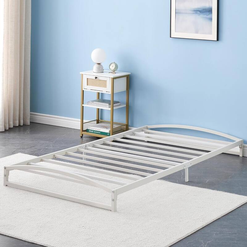 6 Inch Metal Platform Twin Size Bed Frame