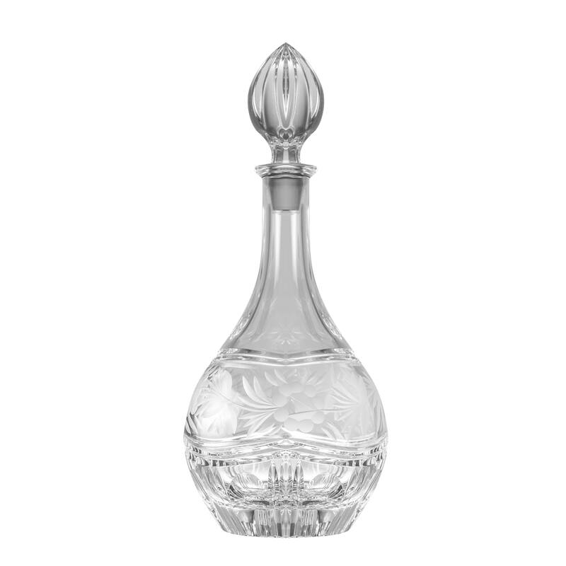 Majestic Gifts Inc. Hand Cut Crystal Large Wine Decanter-33 Oz.
