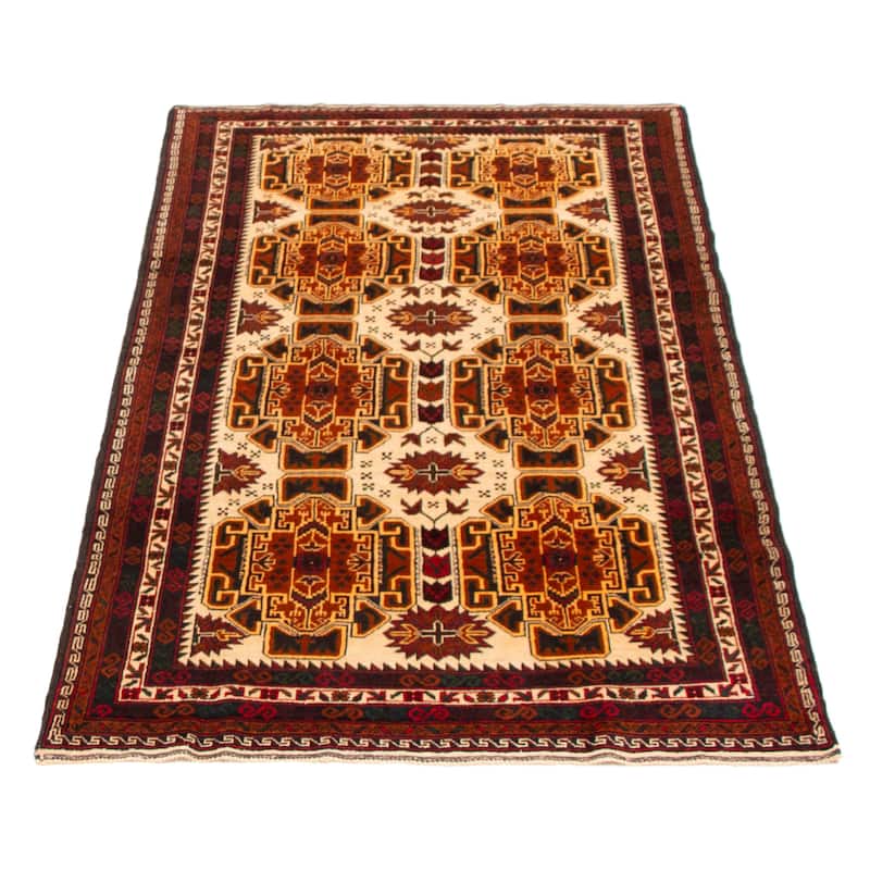 Teimani Cream Rug 3'11" x 6'5" - 3'11 x 6'5