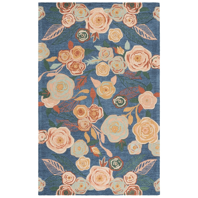 SAFAVIEH Handmade Jardin Sjoerdje Floral Wool Rug