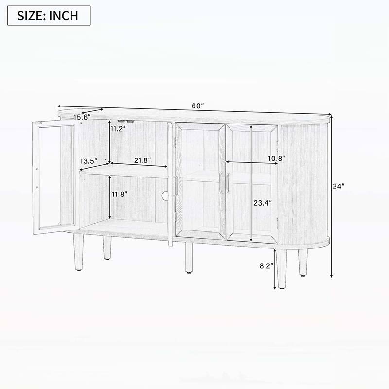 Sideboard Cabinet for Kitchen, Dining Room,Living Room and Entrywa