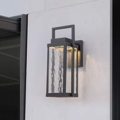 1-Light Integrated LED 3000K Warm Light Outdoor Wall Sconce
