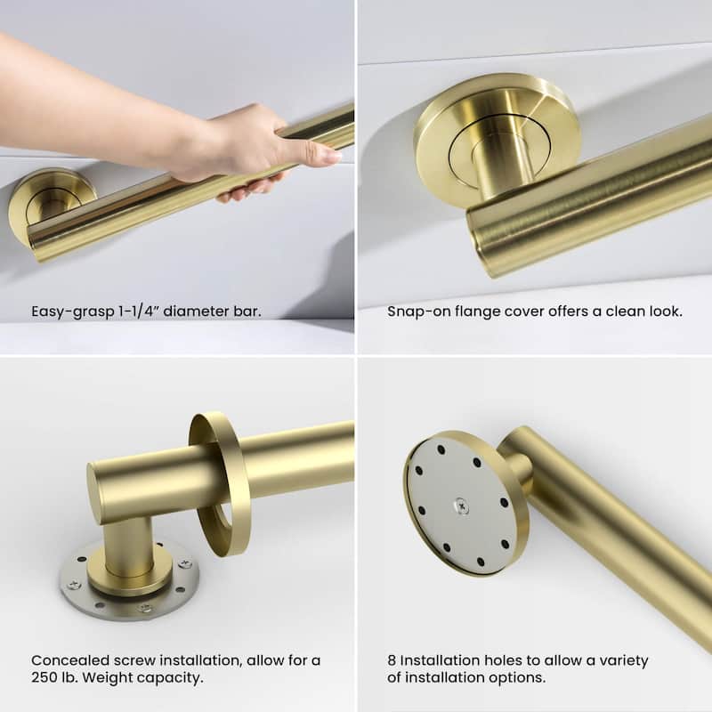 18-Inch Stainless Steel Bathroom Safety Grab Bar