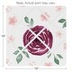 preview thumbnail 3 of 1, Burgundy Pink Watercolor Floral 13in Fabric Memory Photo Bulletin Board - Blush Maroon Rose Green Shabby Chic Flower Farmhouse