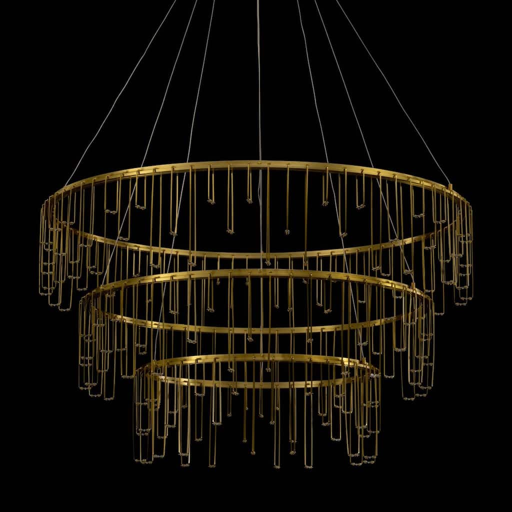 Golden Lighting 5461-32-26-18 Lucerna 32" Wide Ring Chandelier
