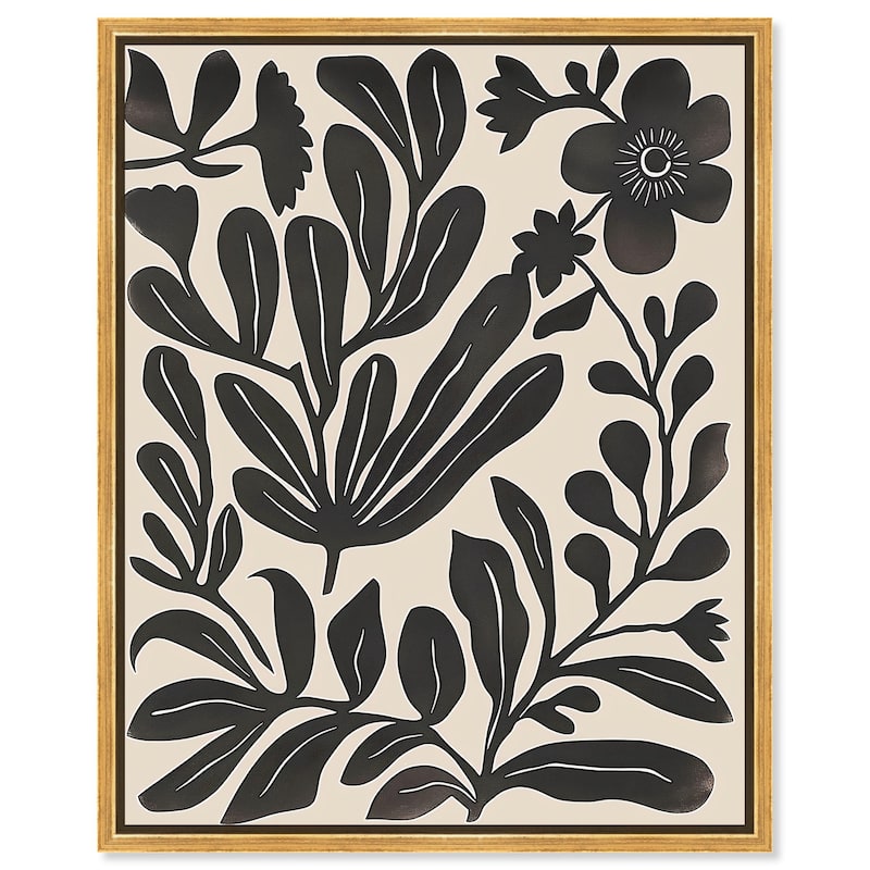 Ebony Eden Essence II Canvas by Art Remedy - Gold - 24" x 30"