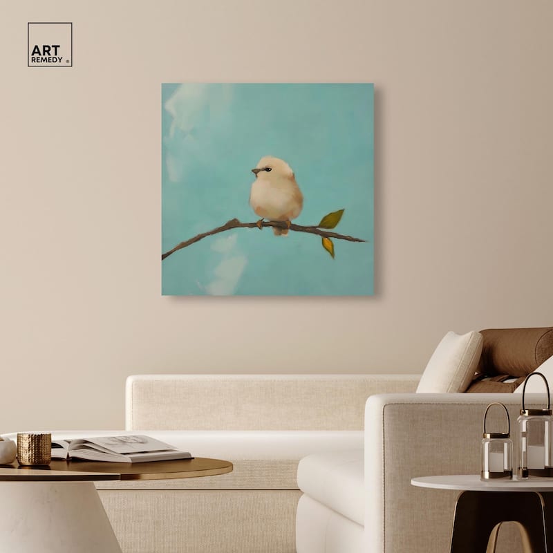 Azure Avian Canvas by Art Remedy, Gallery Wrapped