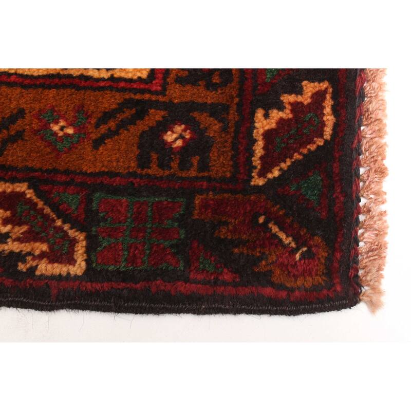 ECARPETGALLERY Hand-knotted Teimani Black Wool Rug - 2'9 x 4'8