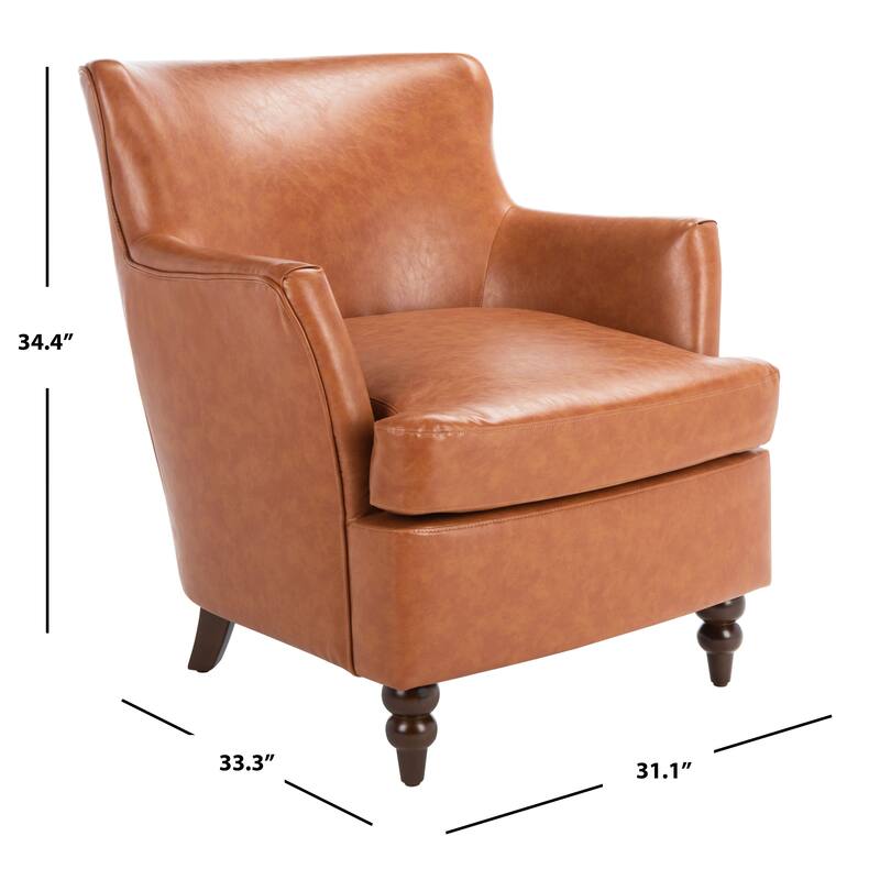 SAFAVIEH Nella Accent Chair - 31.1" W x 33.3" L x 34.4" H - 31Wx33Dx34H